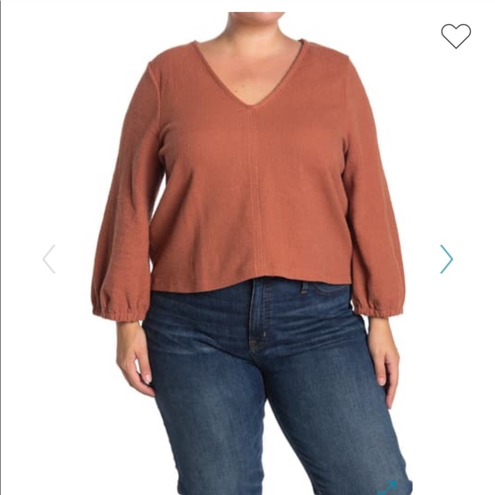 Madewell Plus Size Full sleeve Top Sz 2X